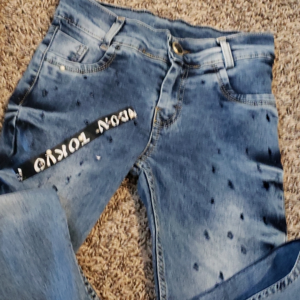 Girls Ripped Jeans - Picture 2 of 2